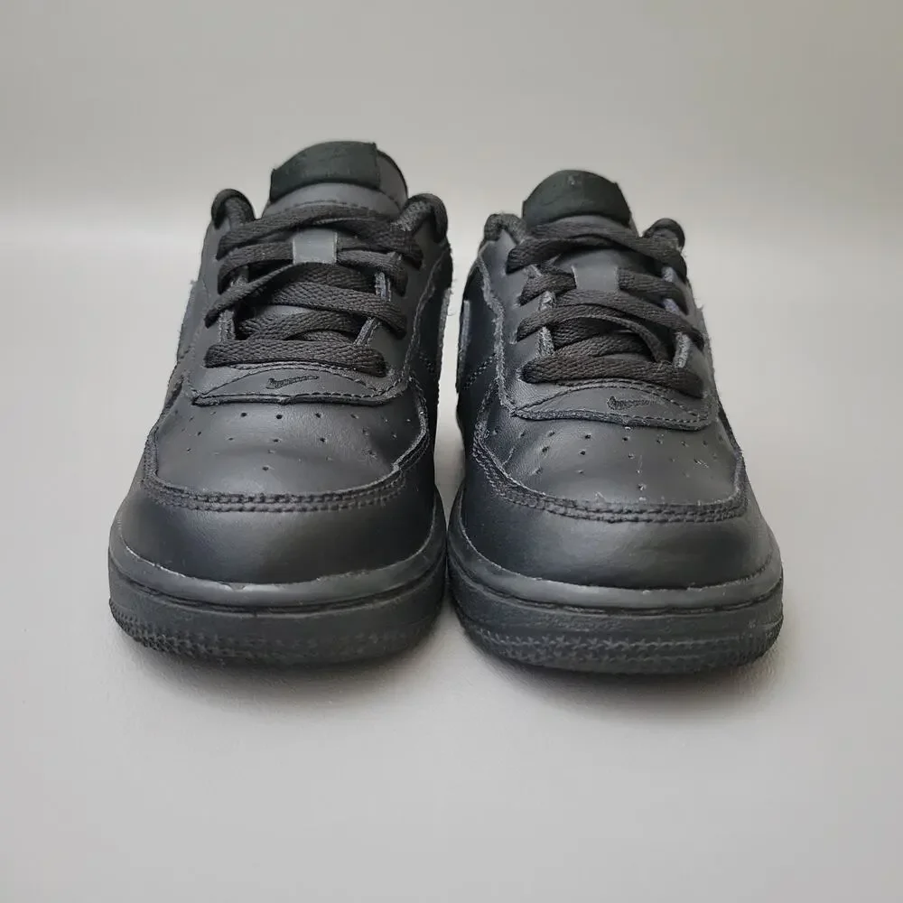 Nike Air Force 1 LE Toddler Sneaker ShoeBlack On Black Size 9C DH2926-001